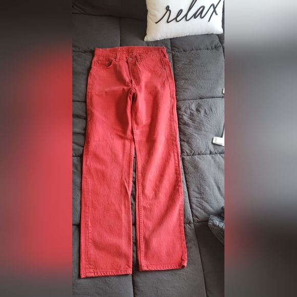 80's 501 Levi's - Red 28Wx34L - Picture 2 of 4